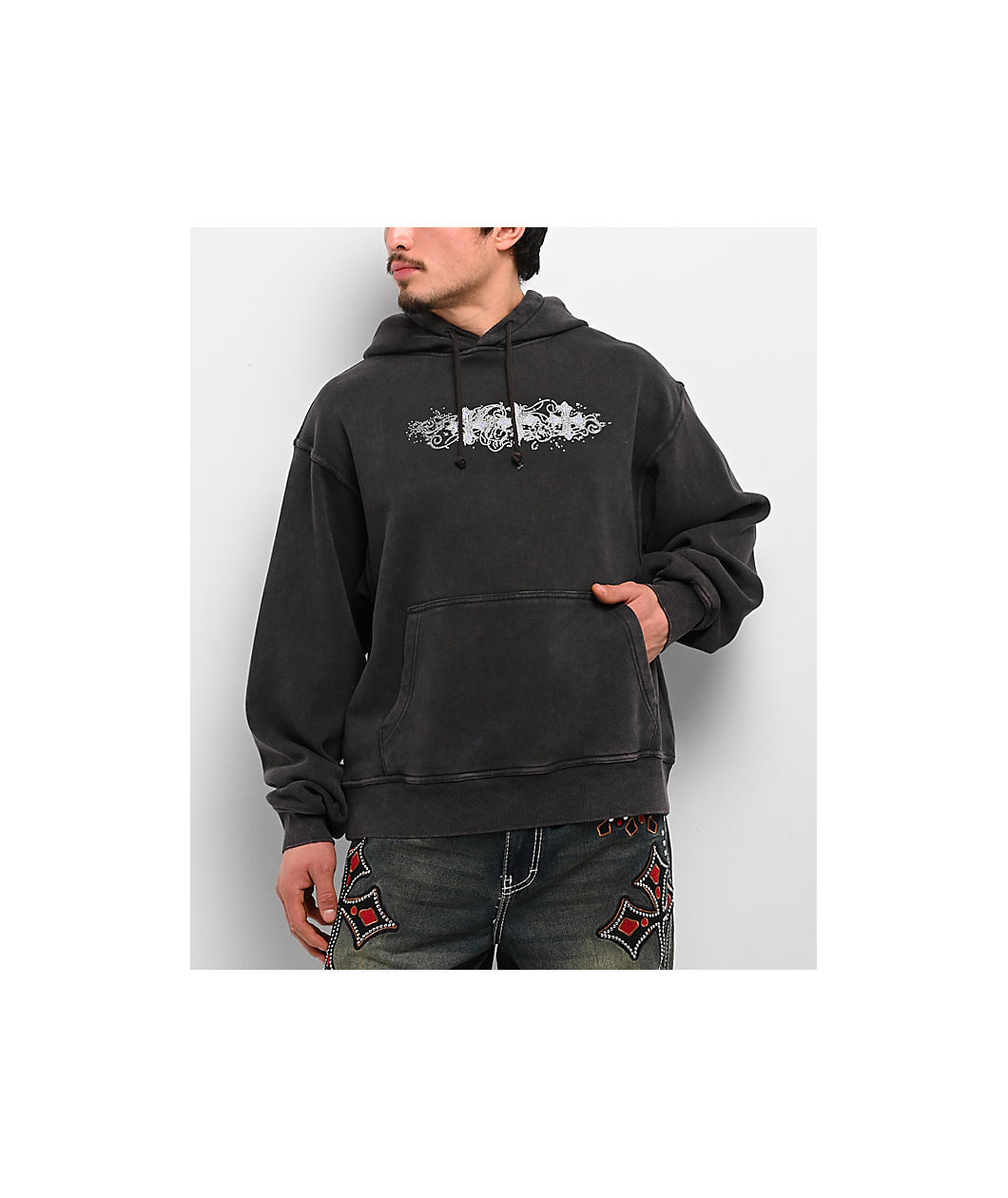 Ninth Hall Y2K Revival Black Hoodie