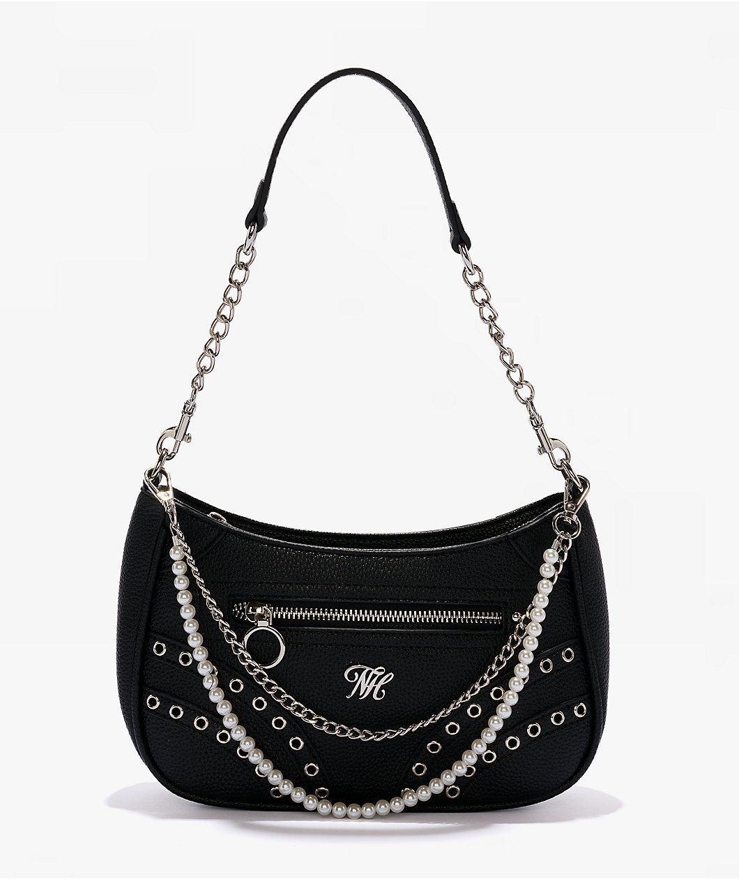 Ninth Hall Yuki Black Shoulder Bag