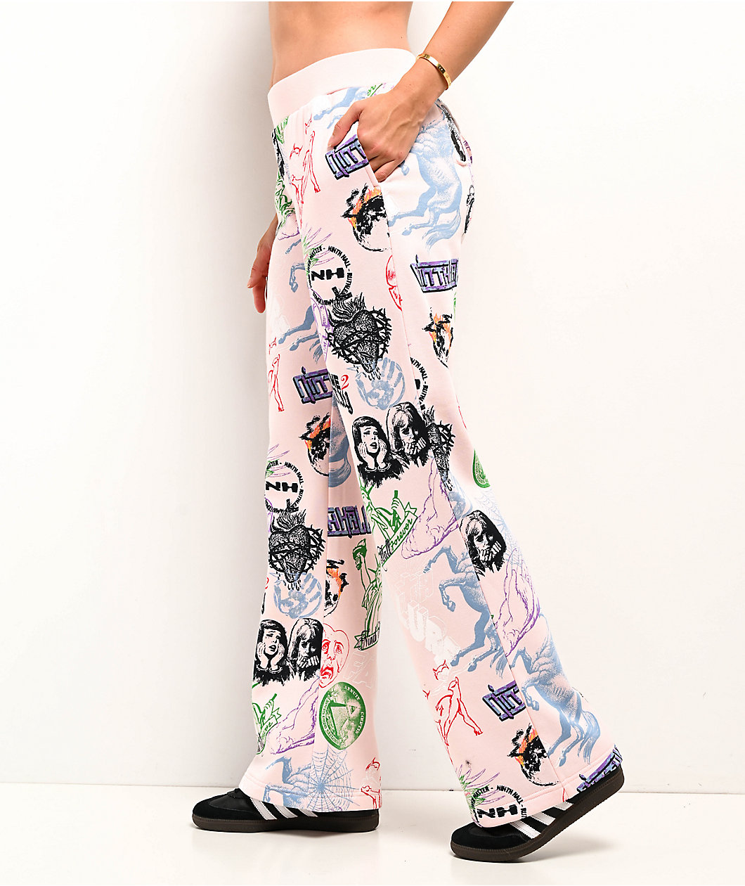 Ninth Hall Zellie Pink Sweatpants