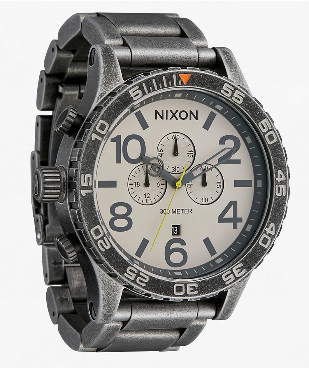 Nixon 51-30 Chrono Antique Silver & Pumice Analog Watch