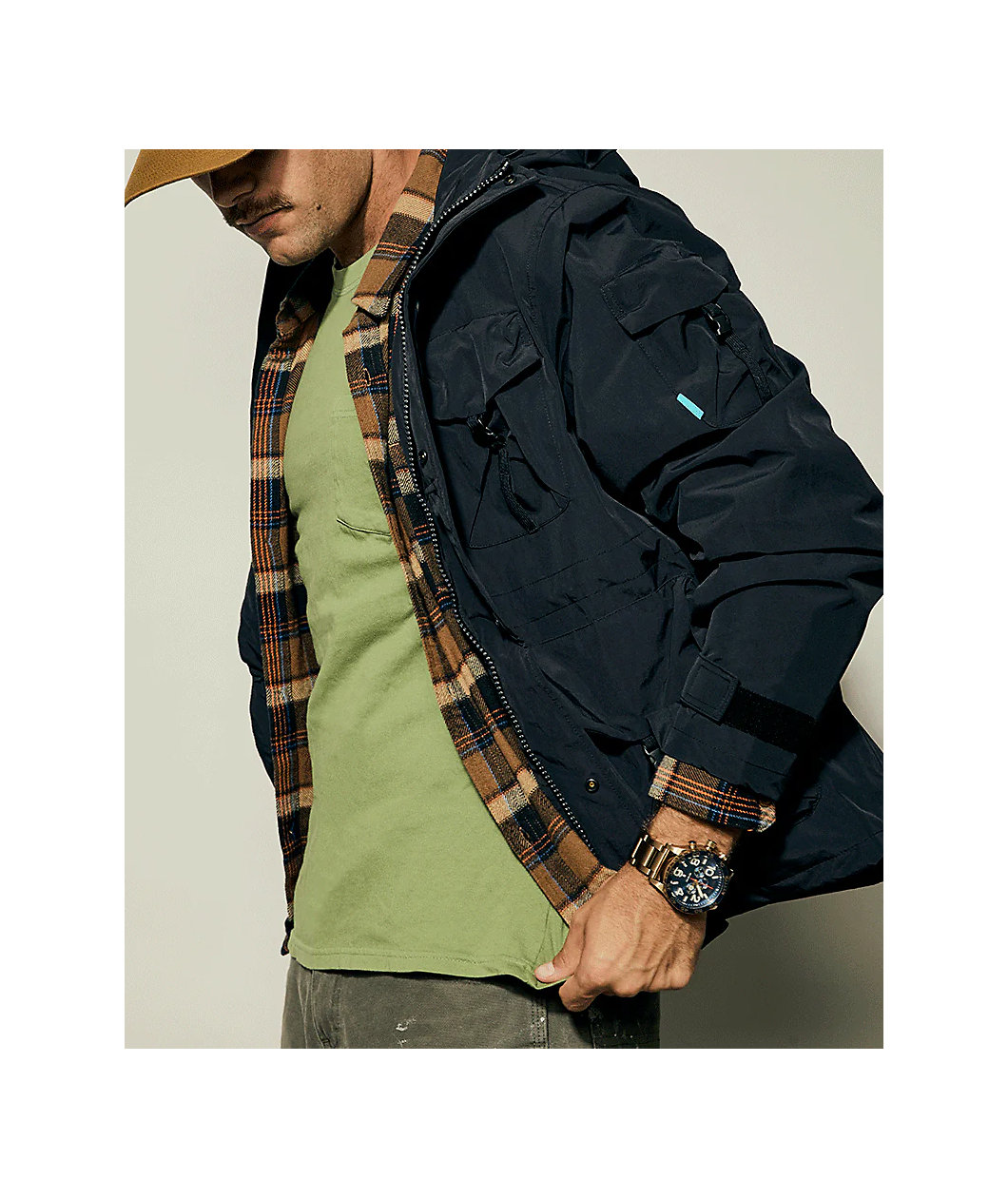 Nixon 51-30 Chrono Desert Gold & Arles Blue Analog Watch