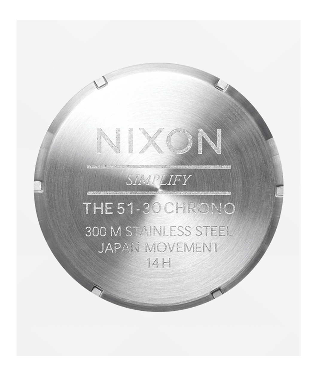 Nixon 51-30 Chrono Leather Silver, Rosewood & Chocolate Analog Watch