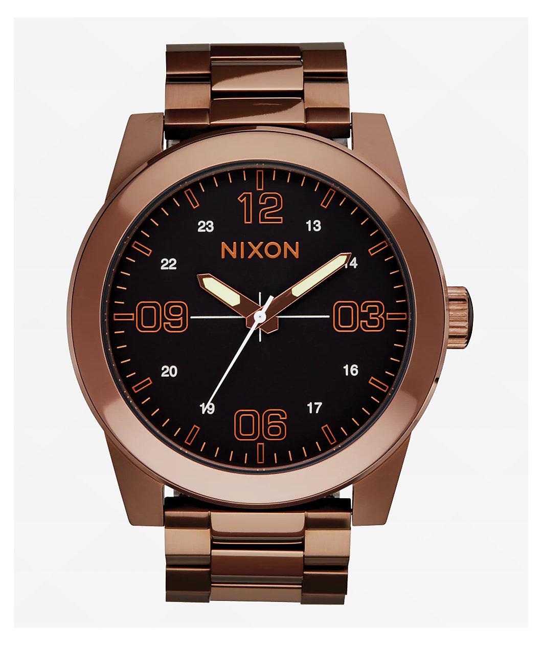 Nixon Corporal Chocolate & Dark Roast Analog Watch