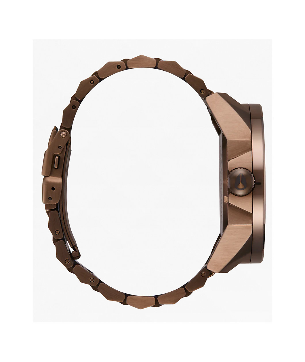 Nixon Corporal Stainless Steel Chocolate & Dark Roast Analog Watch