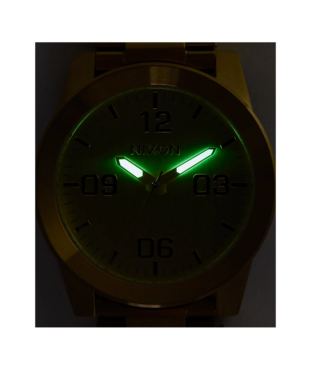 Nixon Corporal Stainless Steel Chocolate & Dark Roast Analog Watch