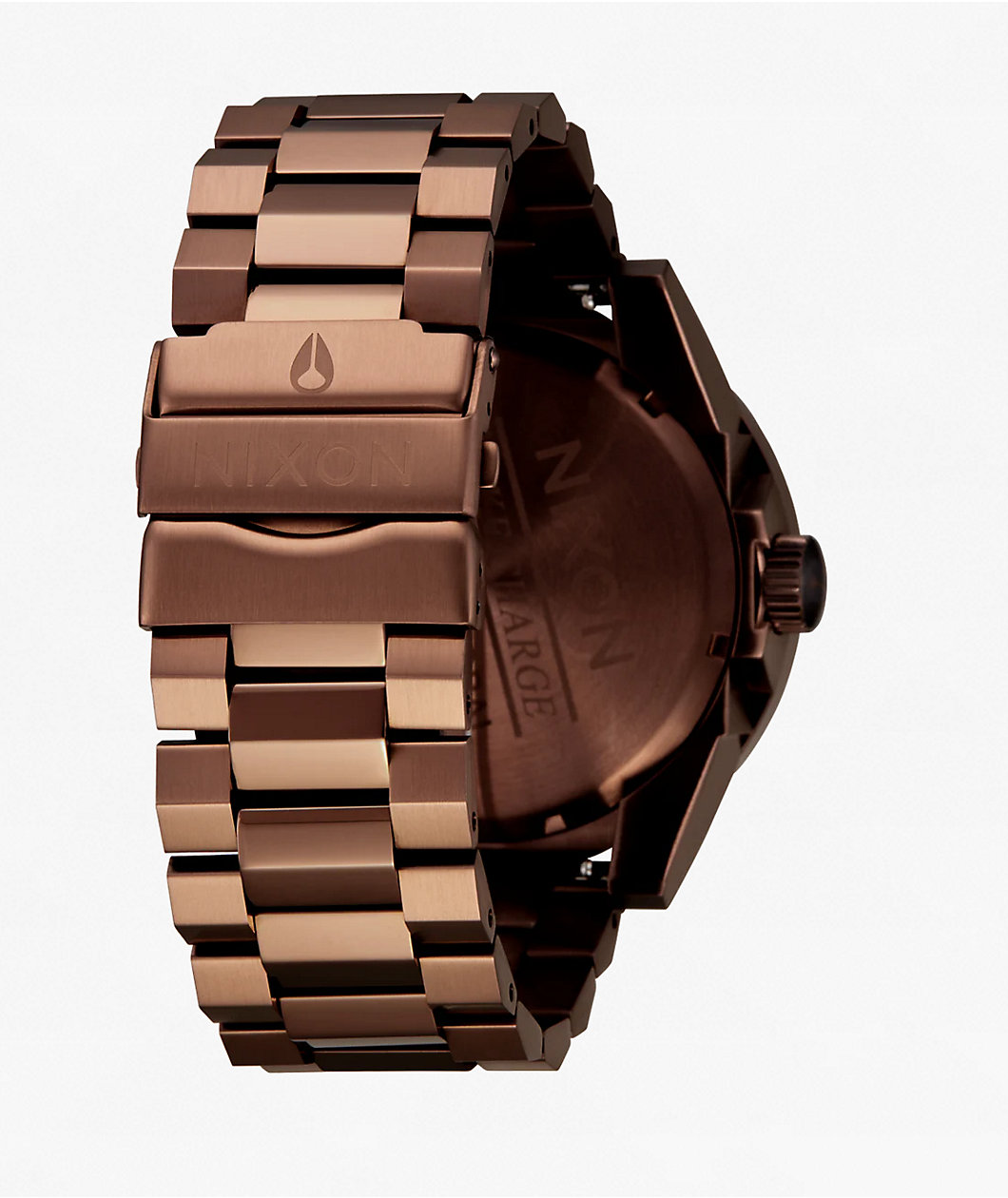 Nixon Corporal Stainless Steel Chocolate & Dark Roast Analog Watch