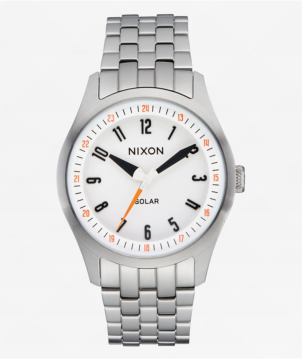 Nixon Echo 38 Silver & Cloud Dancer Analog Watch