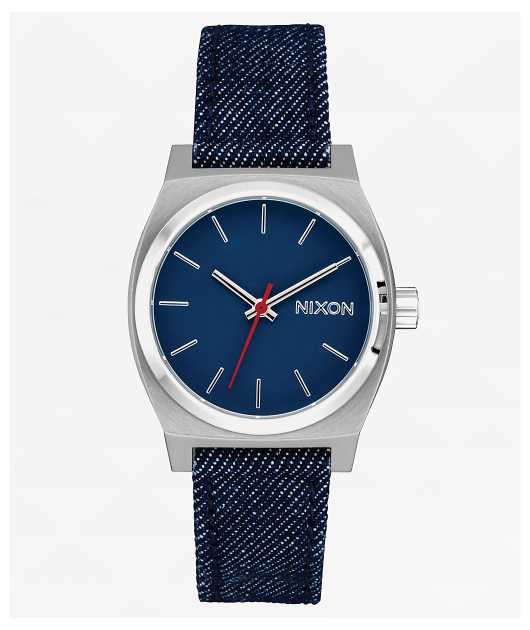 Nixon Medium Time Teller Silver, Indigo & Denim Analog Watch