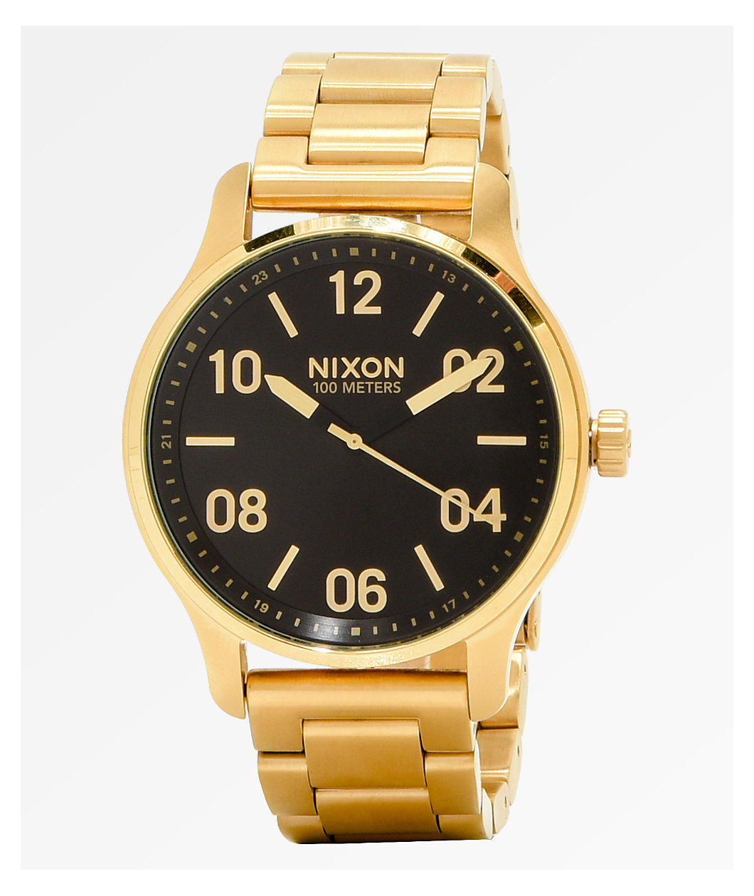 Nixon Patrol Gold & Black Analog Watch
