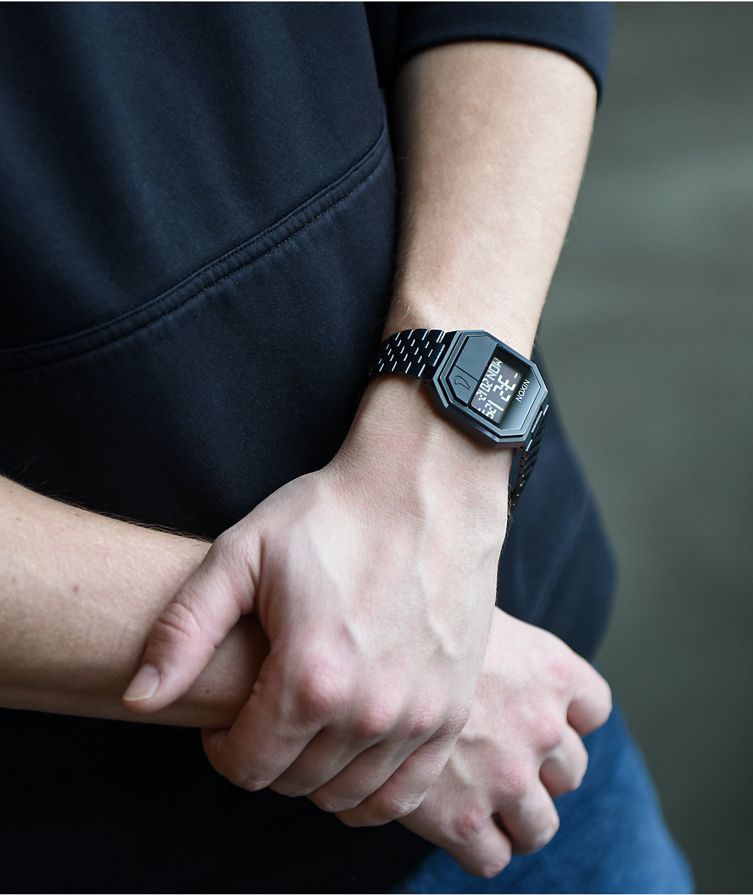 Nixon Re-Run Black Digital Watch