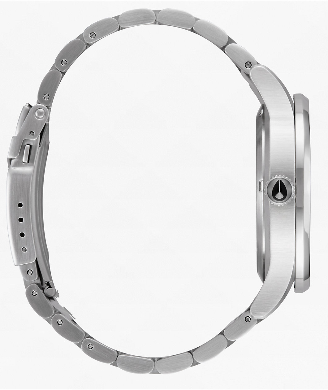 Nixon Sentry Wobble Silver & Black Sunray Analog Watch
