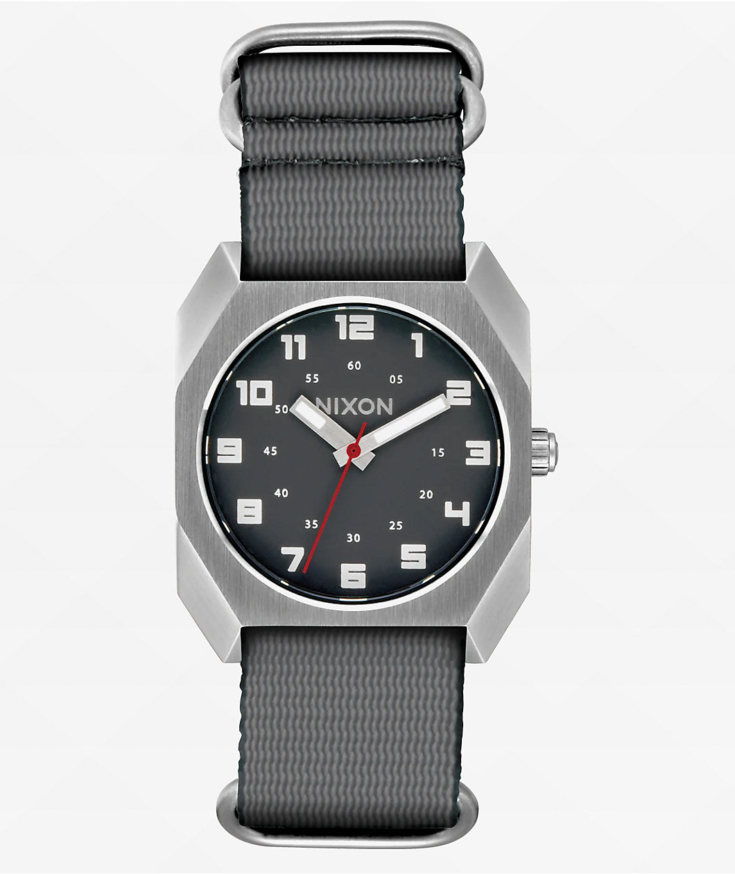 Nixon The Scout Silver & Charcoal Analog Watch