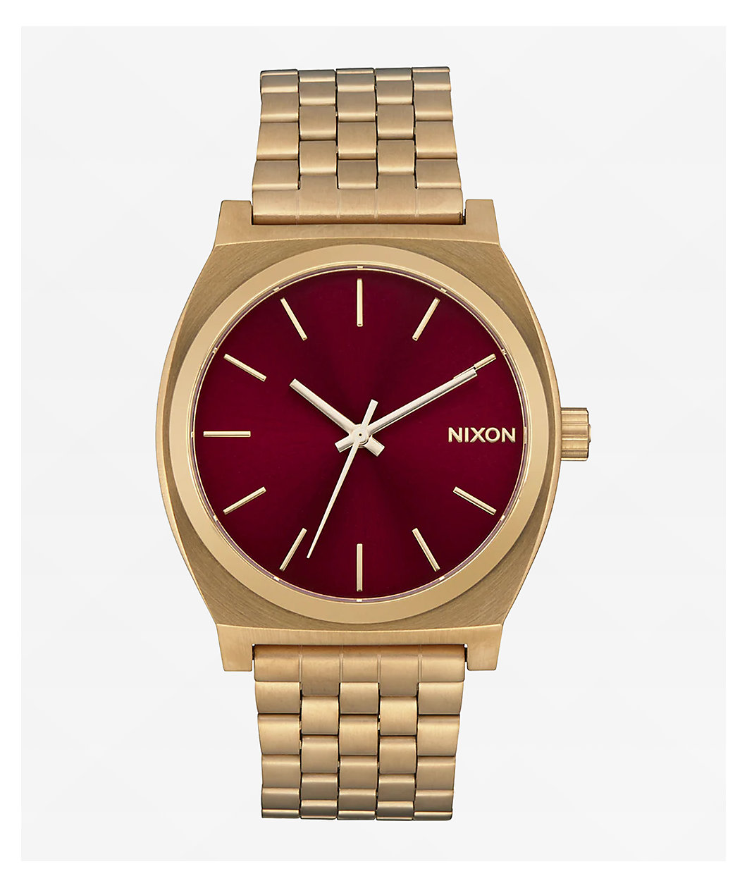 Nixon Time Teller Gold & Oxblood Sunray Analog Watch