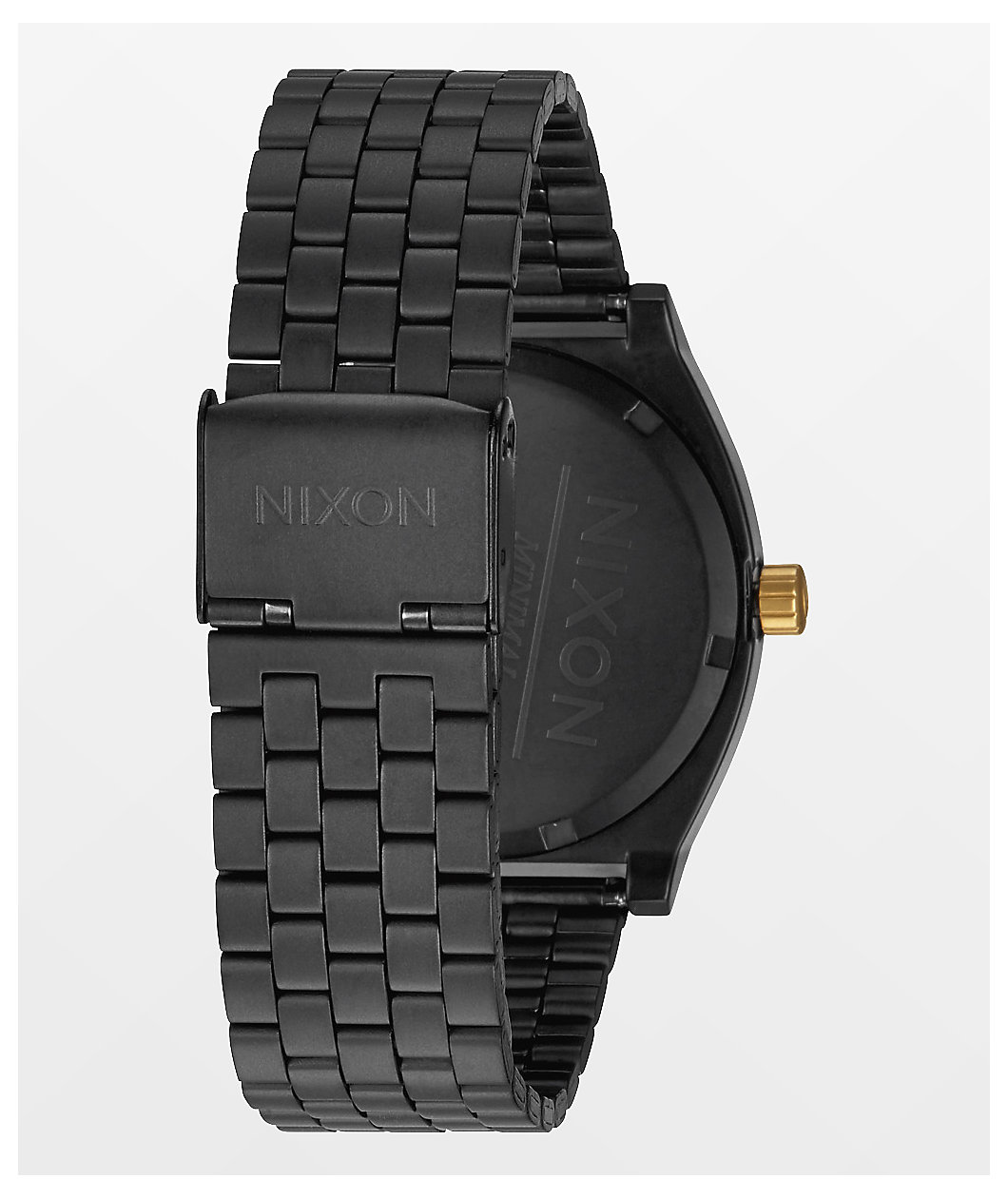 Nixon Time Teller Matte Black & Gold Analog Watch
