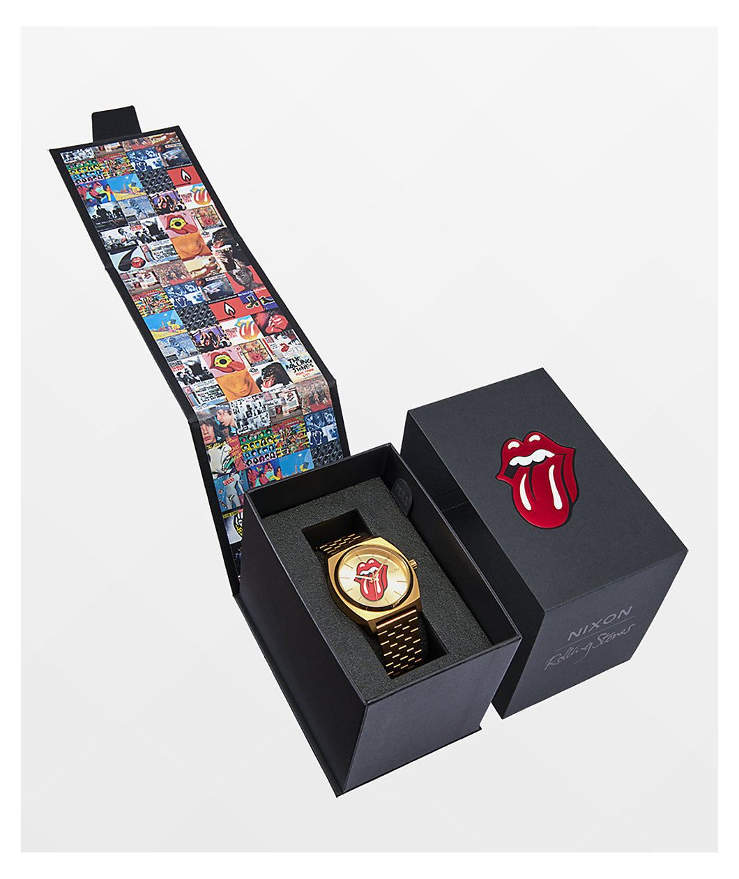 Nixon x The Rolling Stones Time Teller Gold Analog Watch