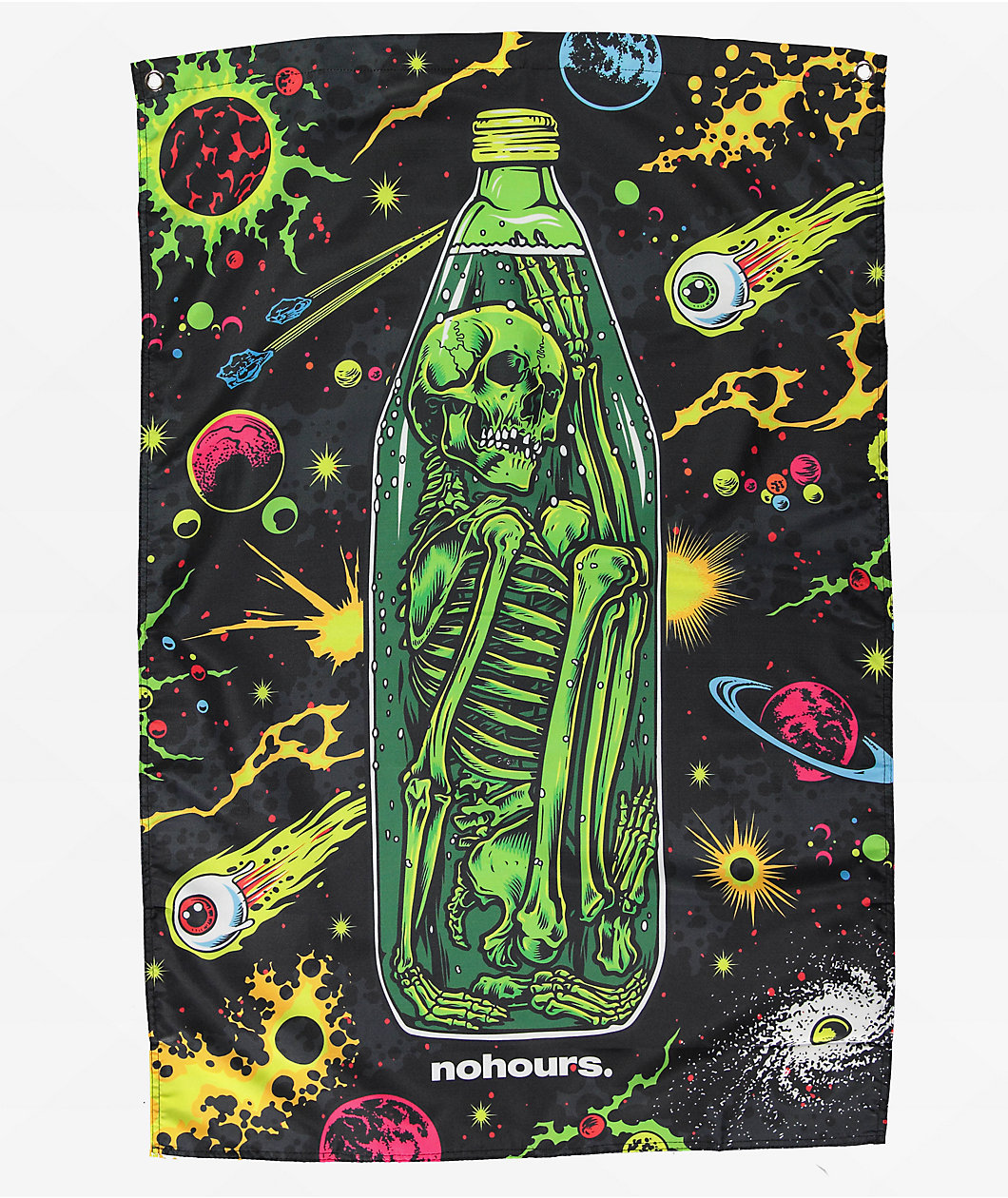 No Hours Cosmic Bottle Black Banner