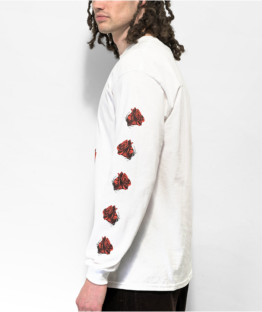 NoHours Doby White Long Sleeve T-Shirt