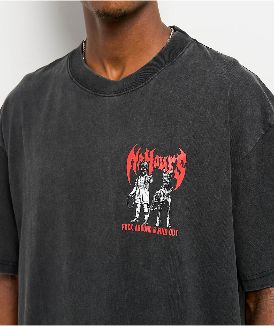 NoHours Find Out Charcoal T-Shirt