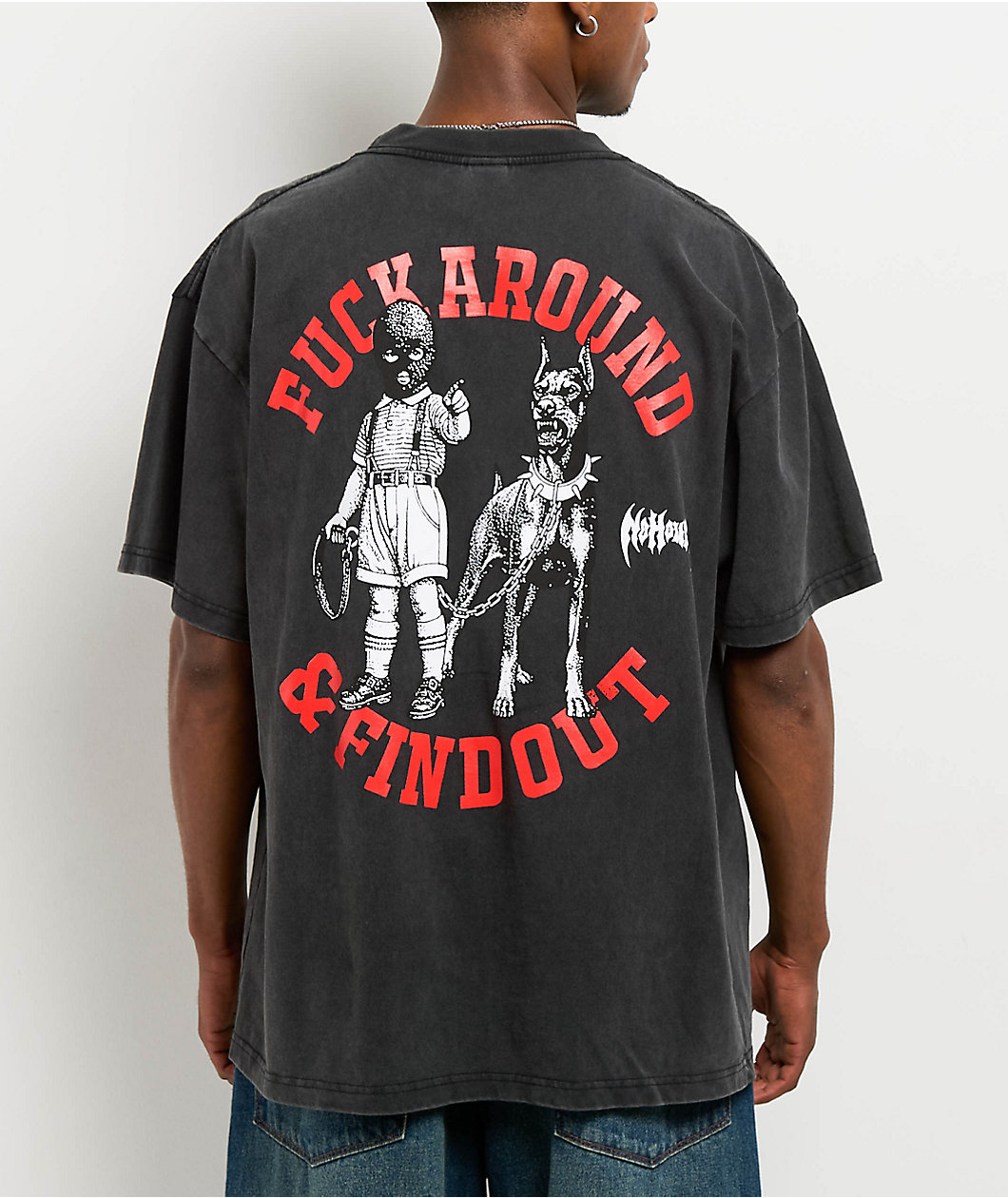 NoHours Find Out Charcoal T-Shirt