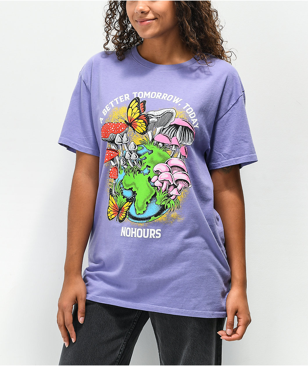 NoHours Global Purple T-Shirt