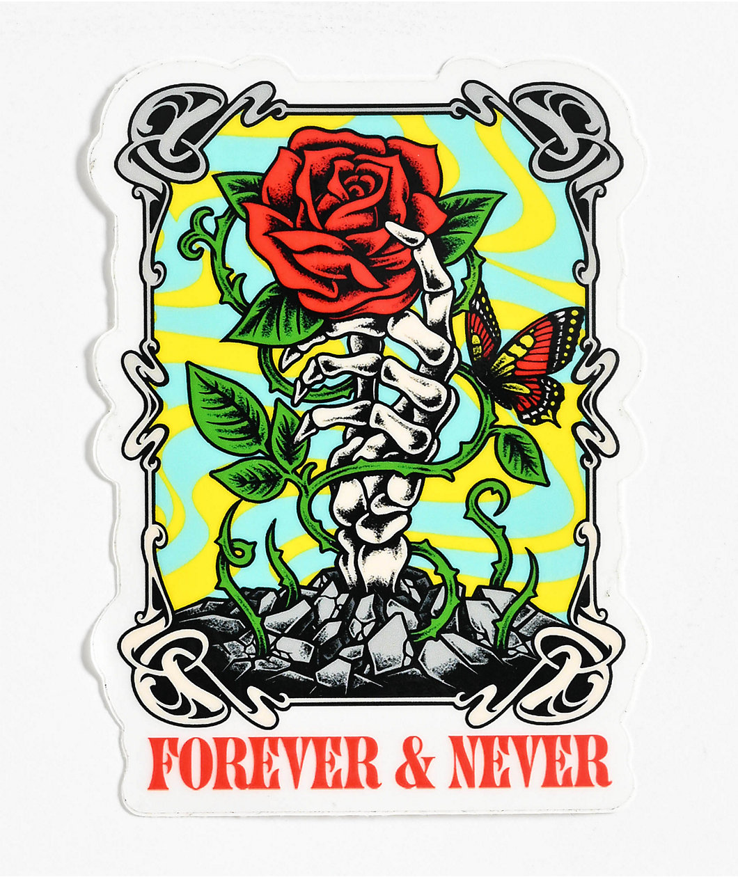 NoHours Never Rose Sticker