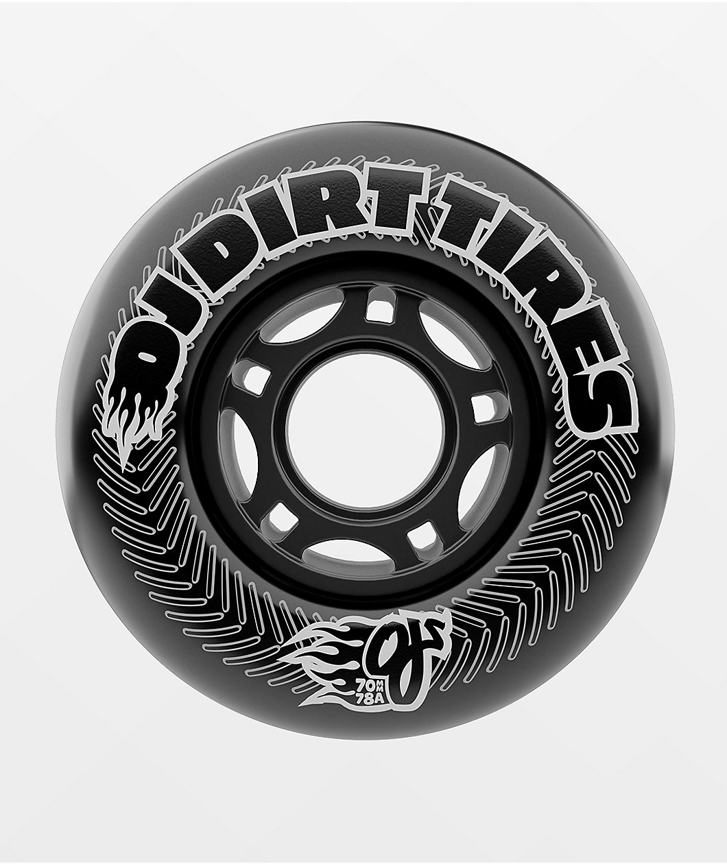OJ Dirt Tires Thunder Juice 70mm 78a Black Cruiser Skateboard Wheels