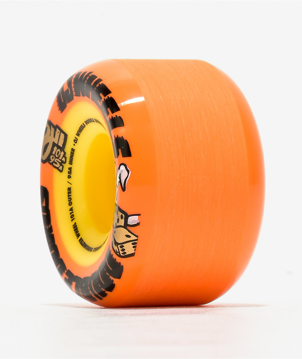 OJ Double Duro 53mm 101a Pastel Orange Skateboard Wheels