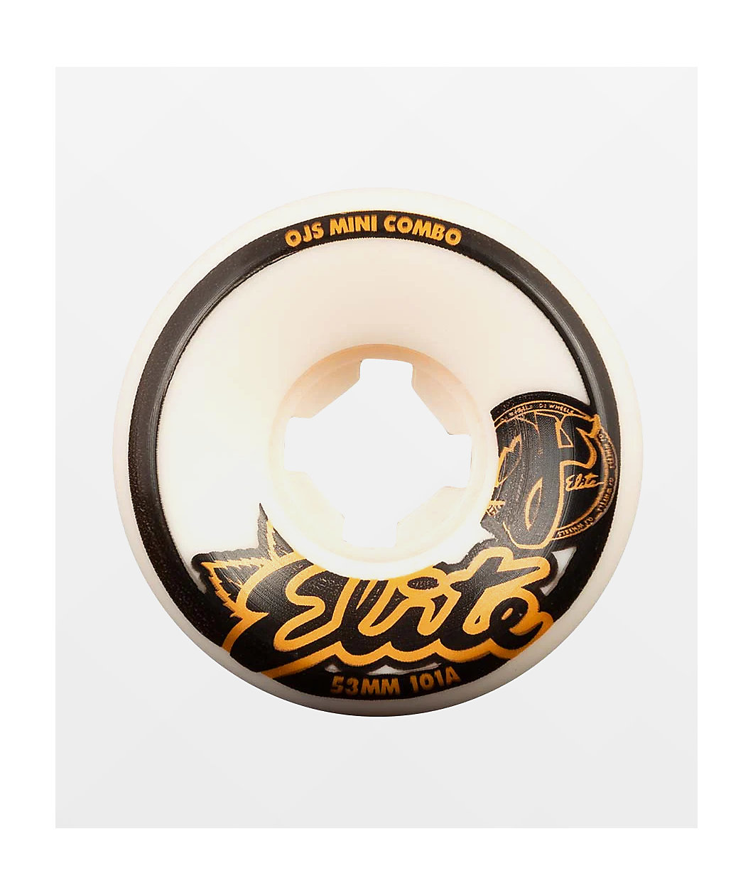 OJ Elite Mini Combo 53mm 101a White Skateboard Wheels