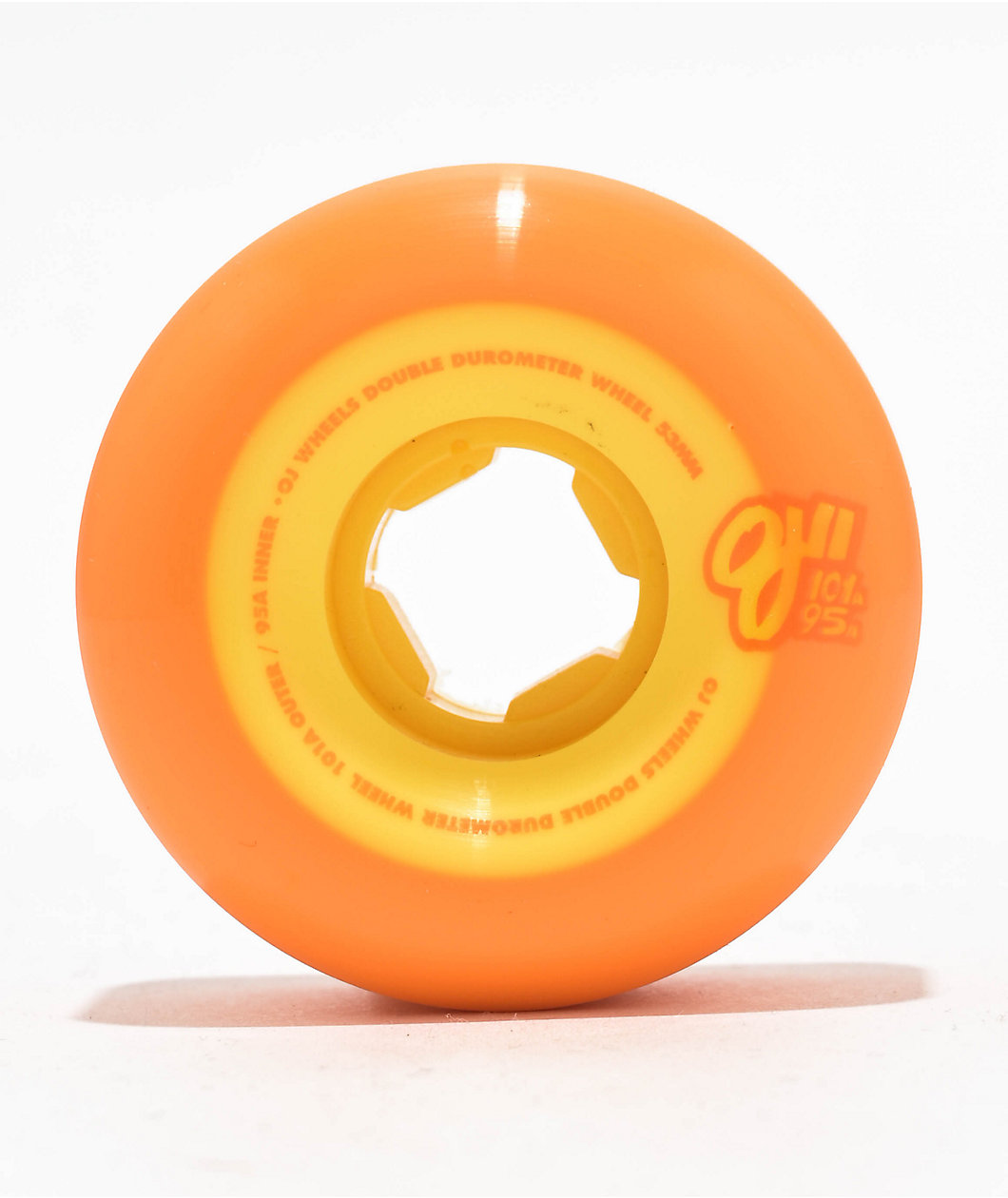 OJ Pastel Double Duros 53mm 101a Orange Skateboard Wheels