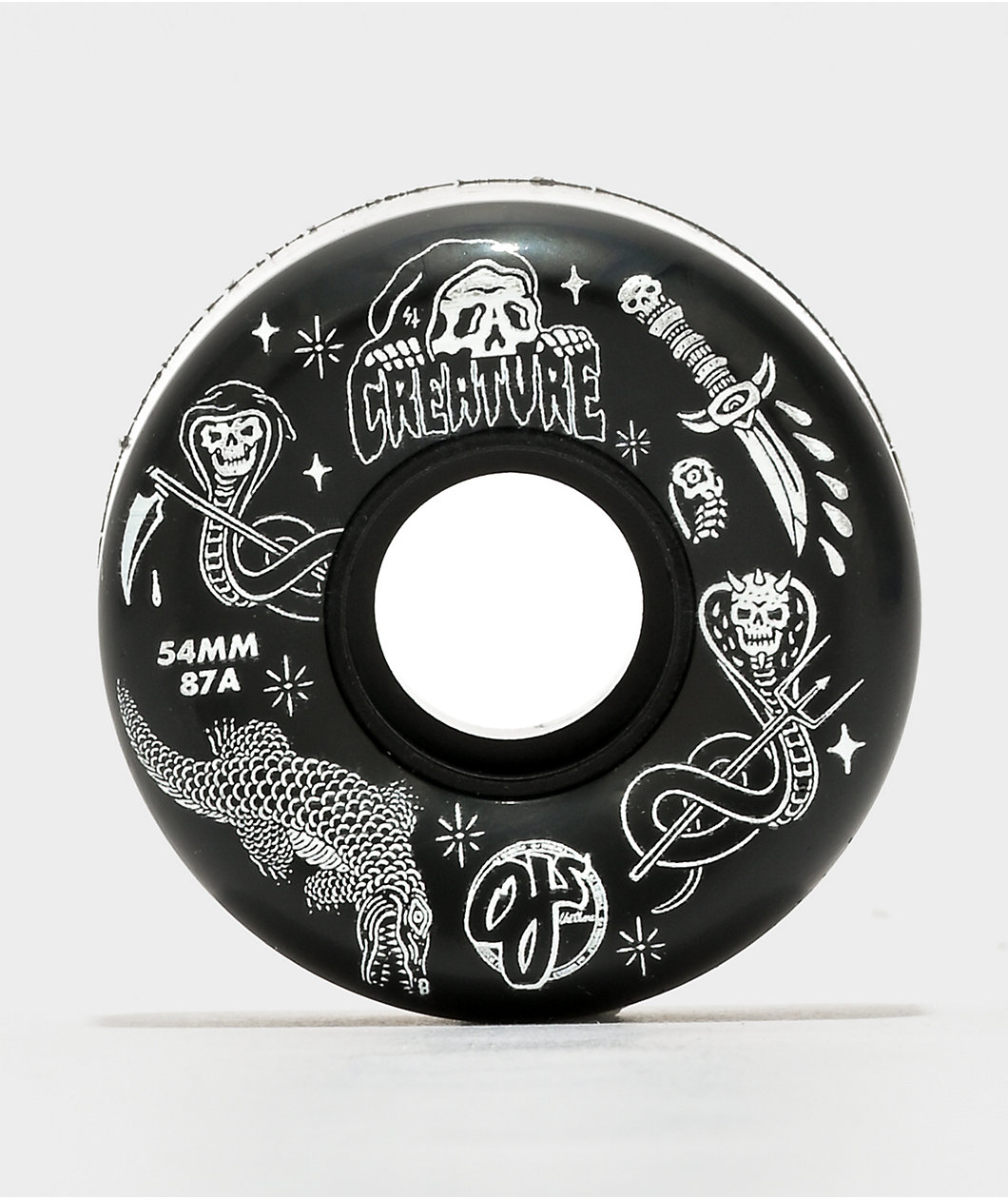 OJ x Creature Trippy Tanks Keyframe 54mm 87a Black Cruiser Skateboard Wheels