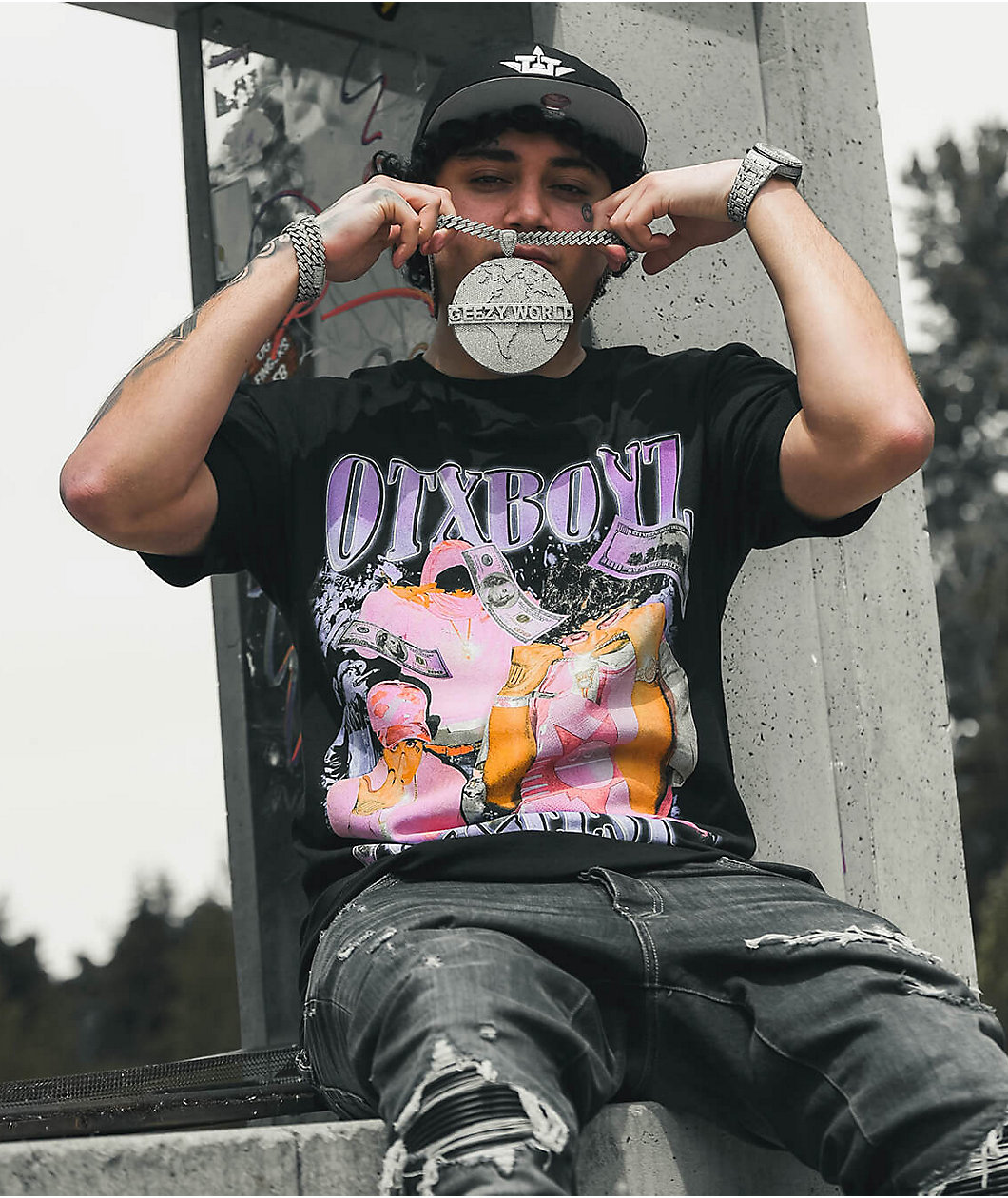 OTX BOYZ OhGeesy Photo Black T-Shirt