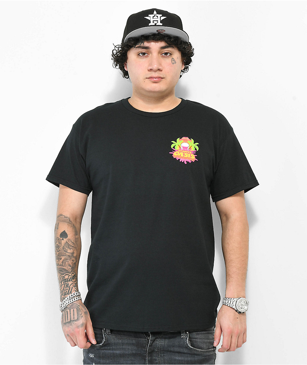 OTXBOYZ Oasis Cup Black T-Shirt