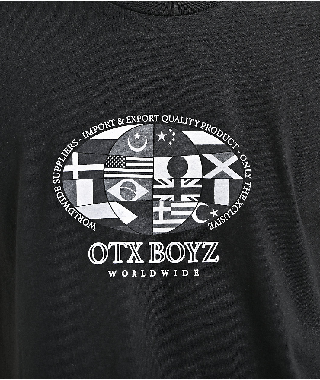 OTXBOYZ Worldwide Black T-Shirt
