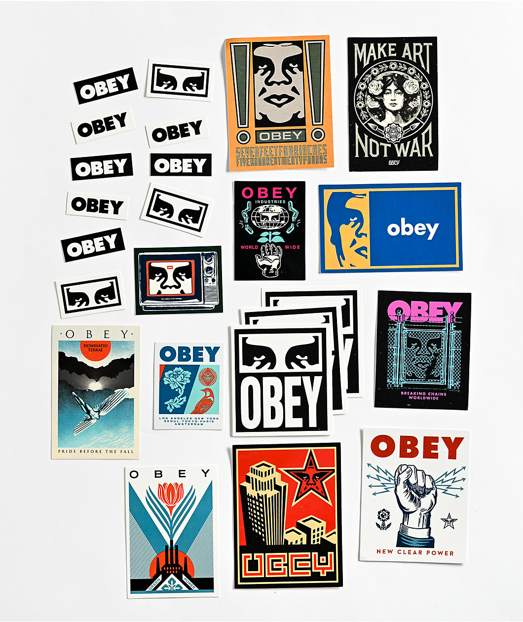 Obey 7 Assorted Sticker Pack