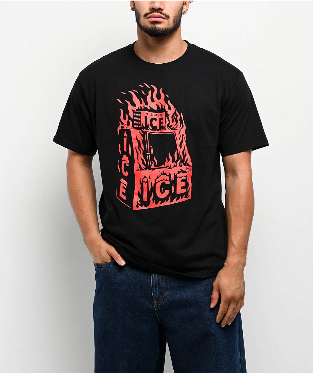 Obey Abolish ICE Black T-Shirt