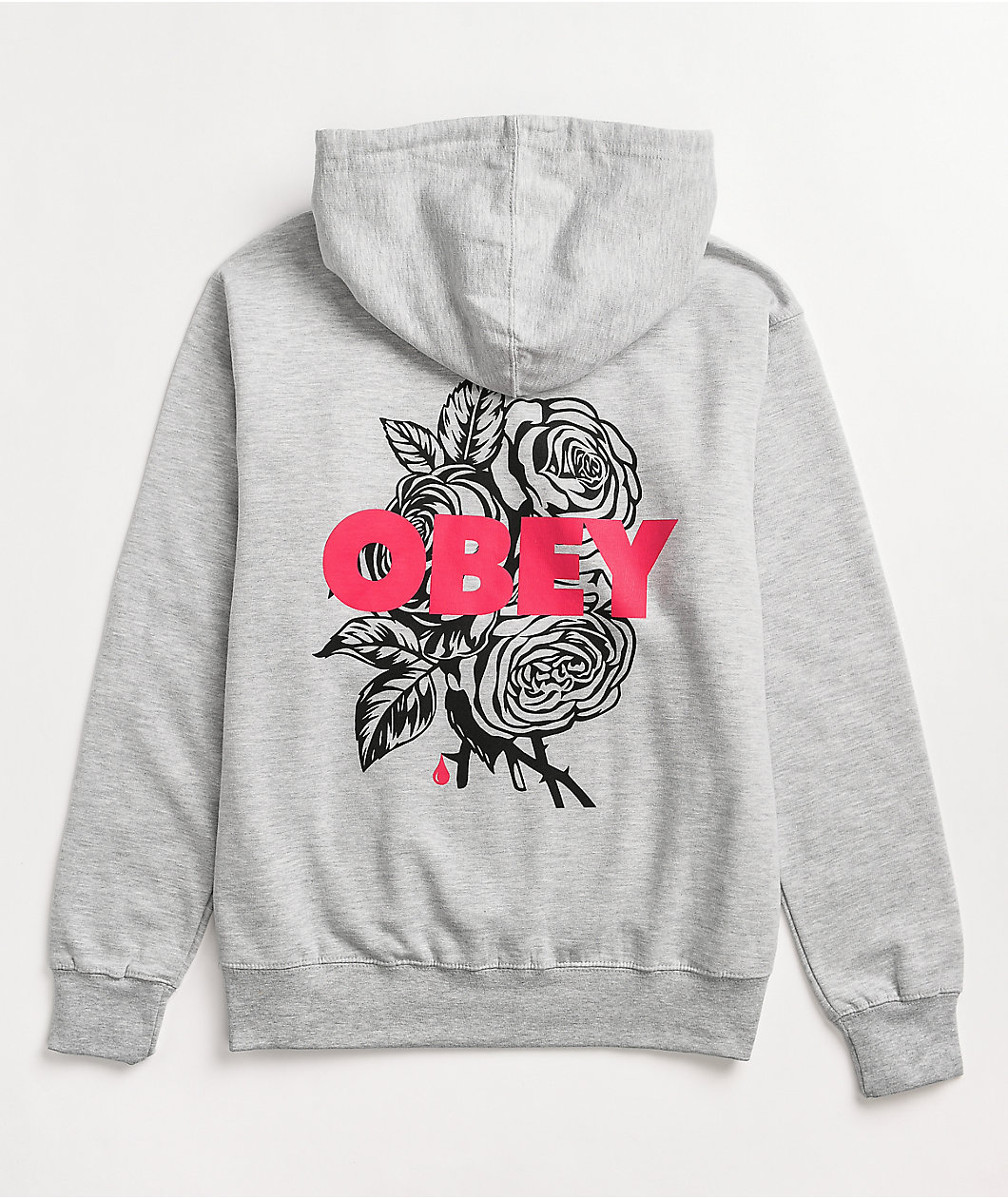 Obey Blood Heather Grey Hoodie