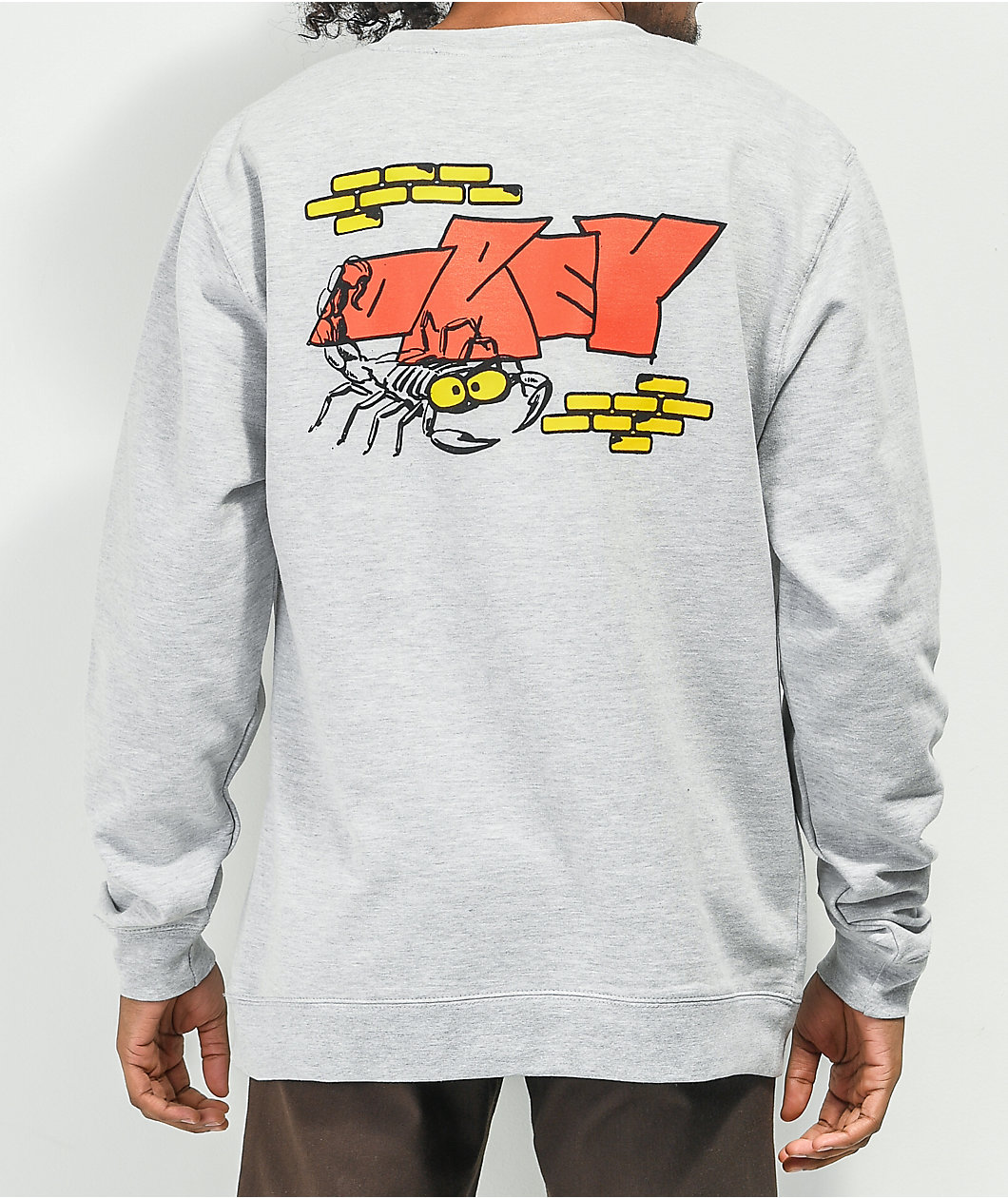 Obey Brick by Brick Grey Sweatshirt