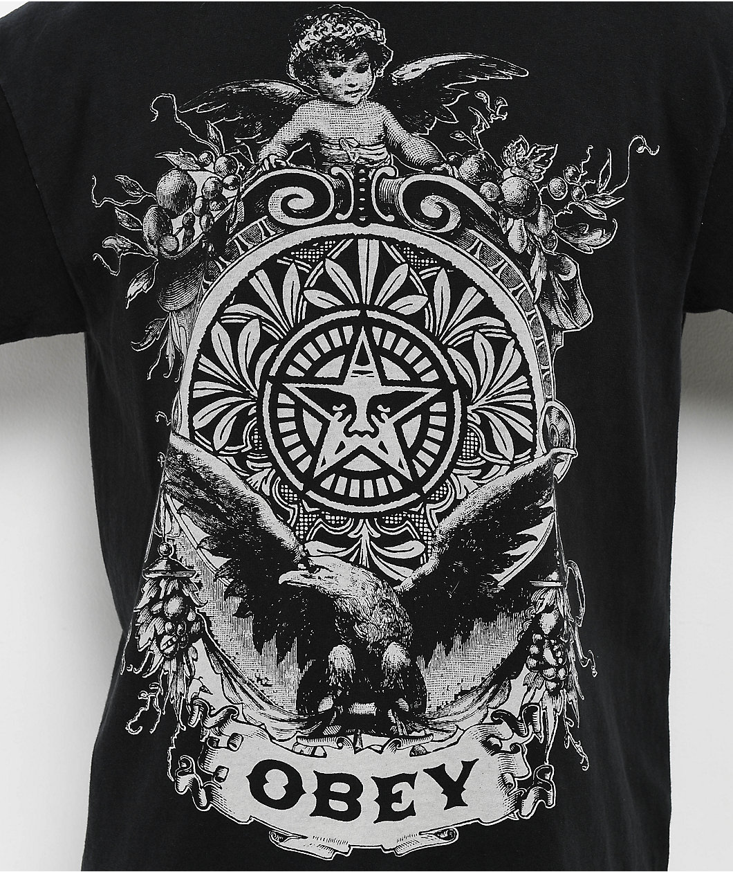 Obey Cherub Black T-Shirt