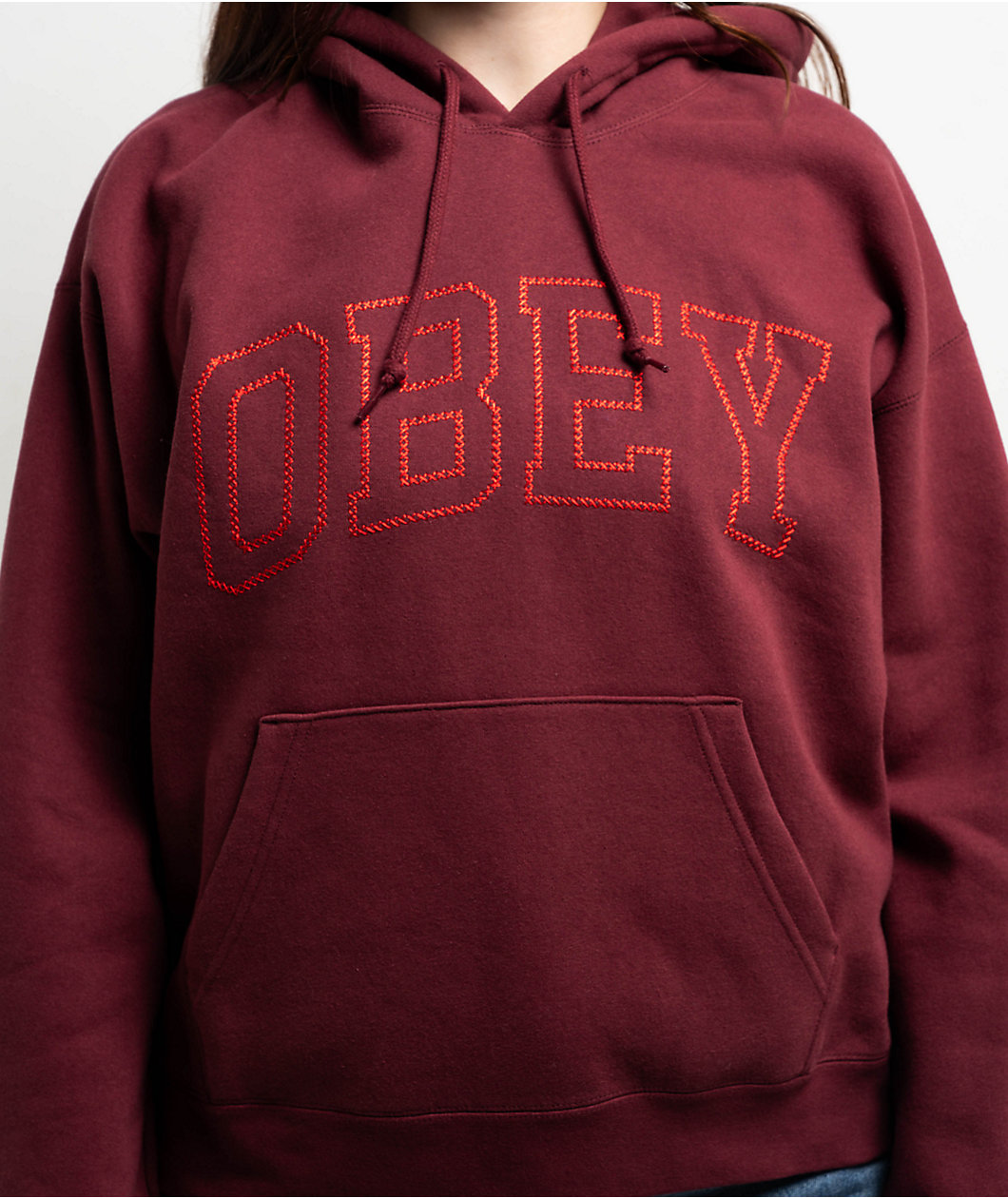 Obey collegiate hoodie best sale