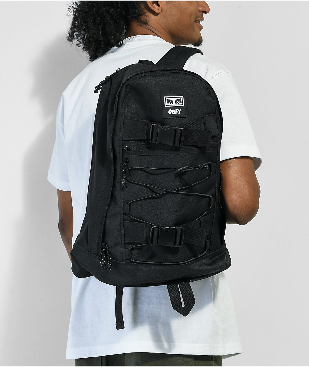 Obey Conditions Black Backpack