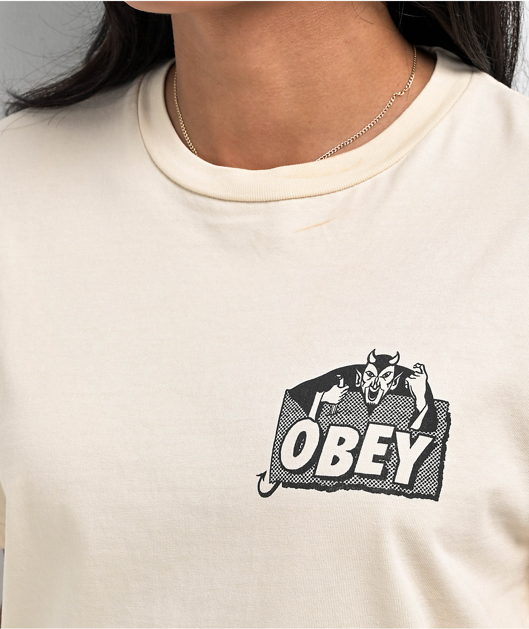 Obey Devil Natural Pigment Dye T-Shirt