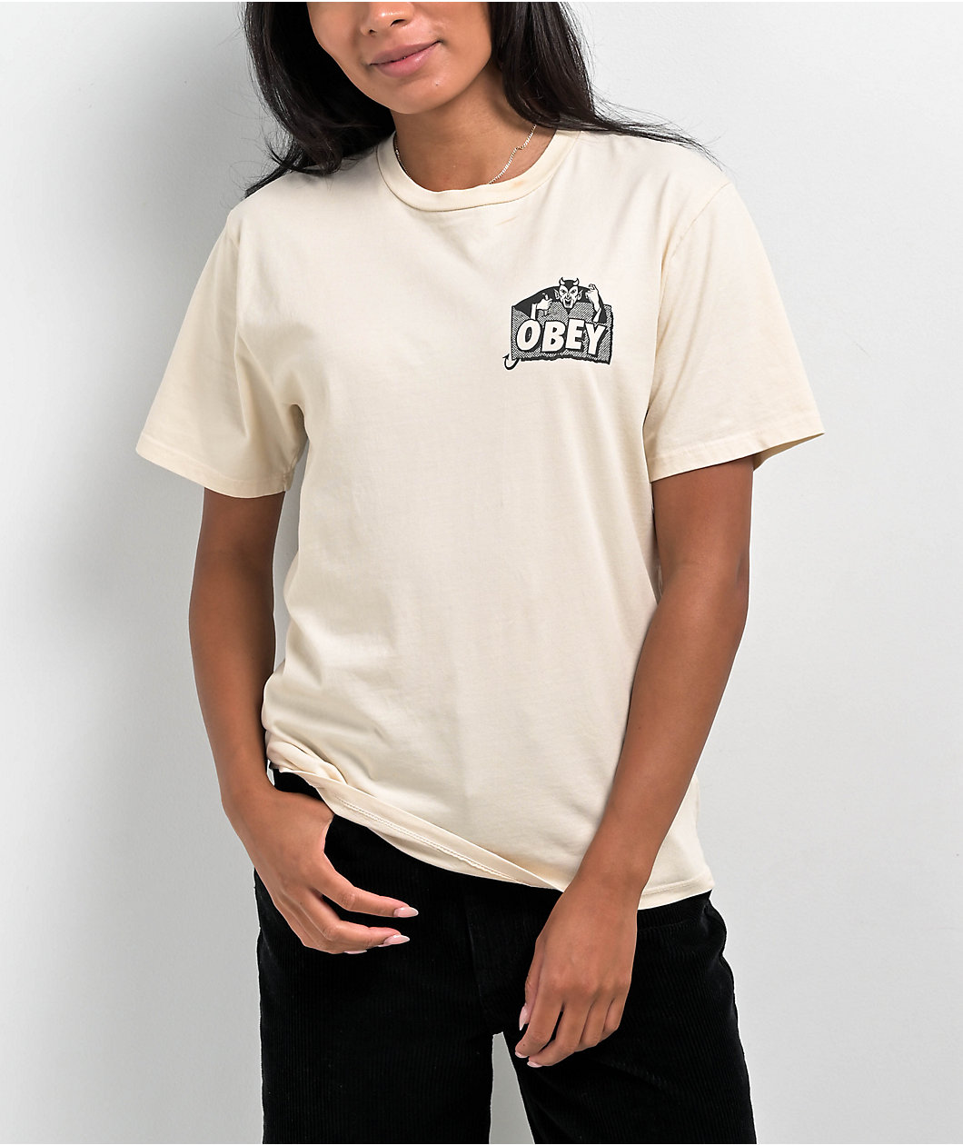 Obey Devil Natural Pigment Dye T-Shirt