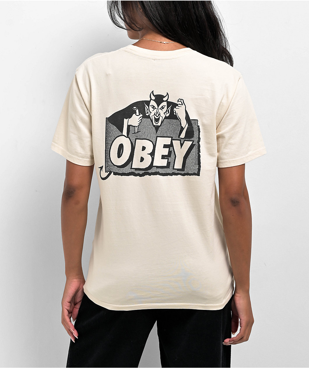 Obey Devil Natural Pigment Dye T-Shirt