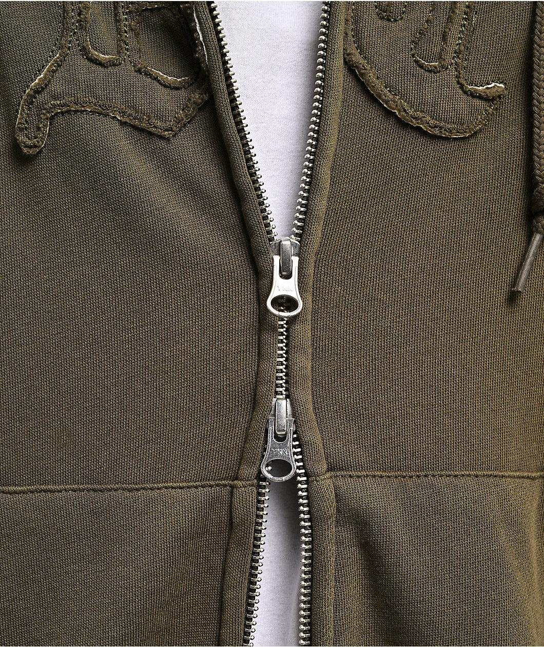 Obey Gothic Green Zip Hoodie