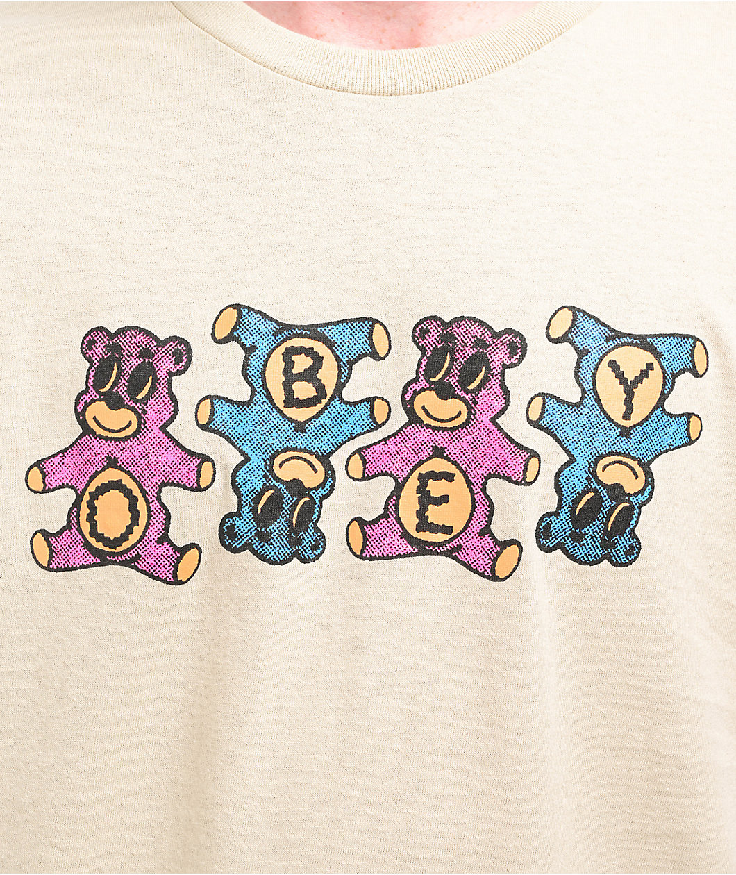Obey Gummie Bears Natural T-Shirt
