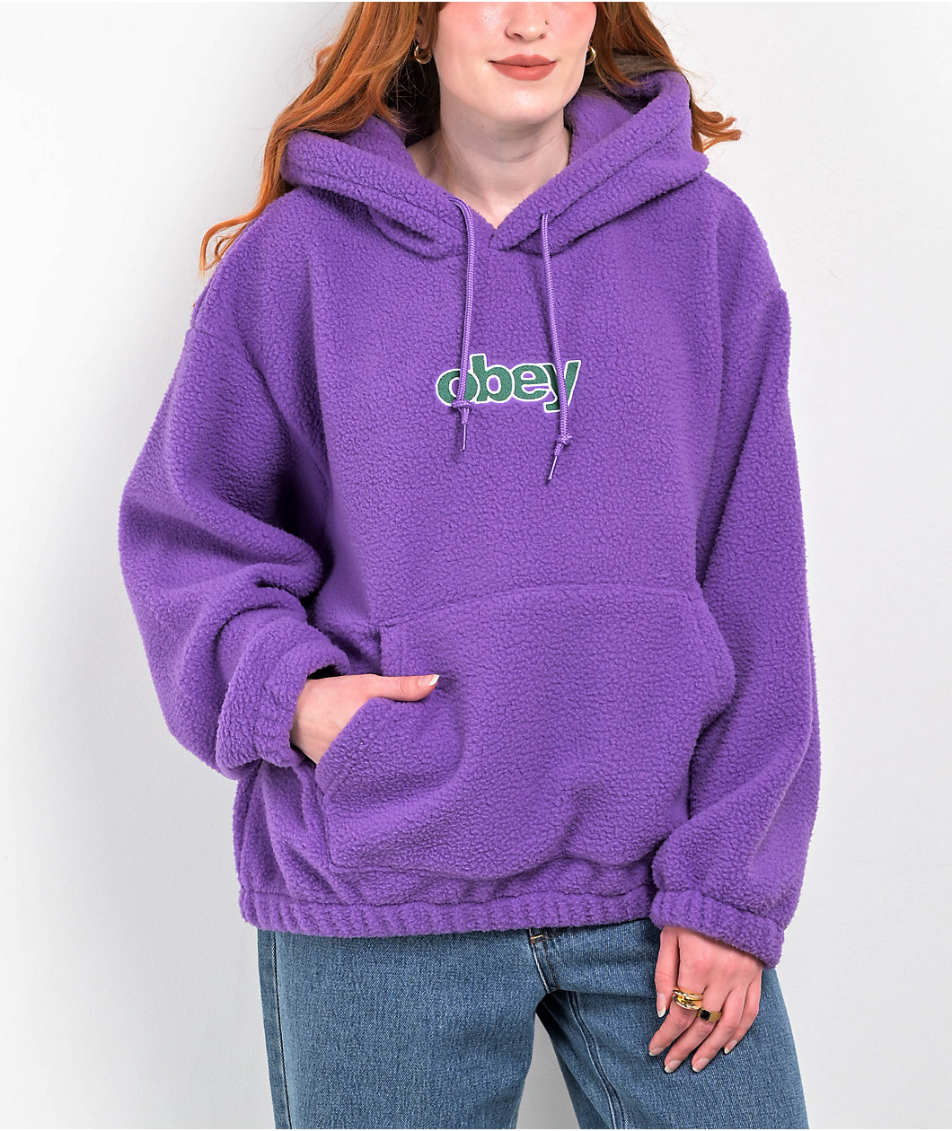 Obey Harper Purple Hoodie
