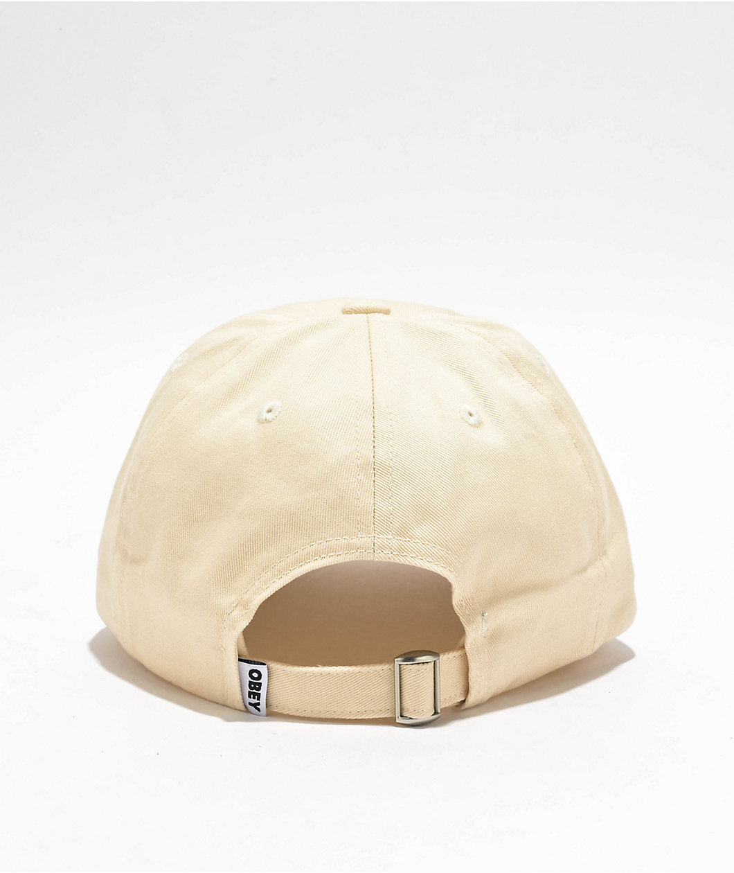 Obey Hearts Natural Strapback Hat