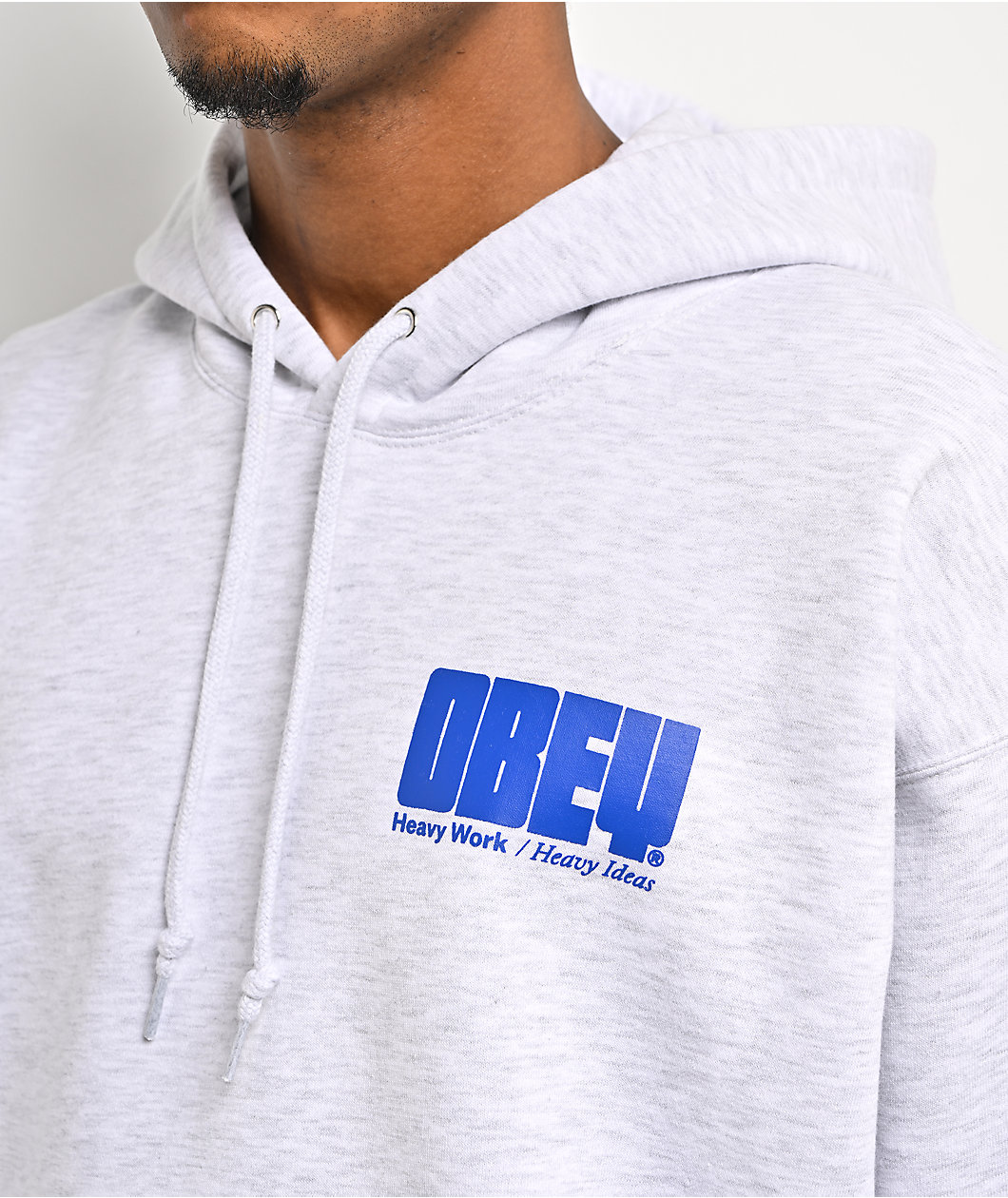 Obey Heavy Ideas Heather Grey Hoodie