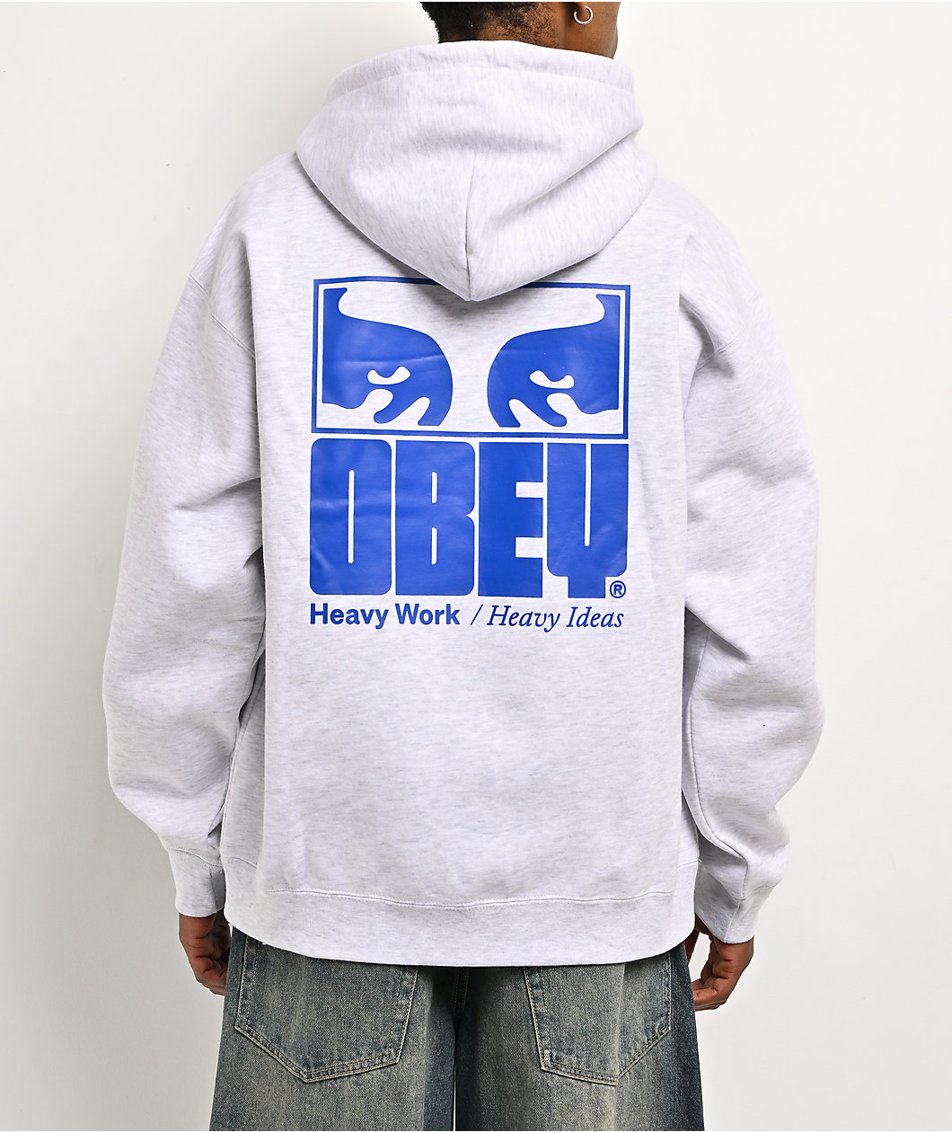 Obey Heavy Ideas Heather Grey Hoodie