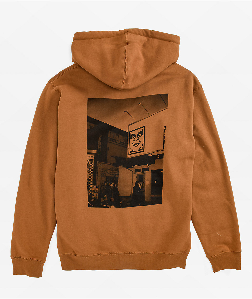Obey Hong Kong Photo Brown Sugar Hoodie